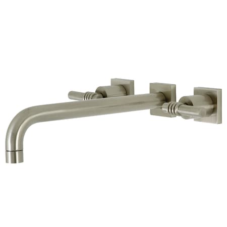 Kingston Brass KS6058ML Wall Mount Tub Faucet, Brushed Nickel KS6058ML